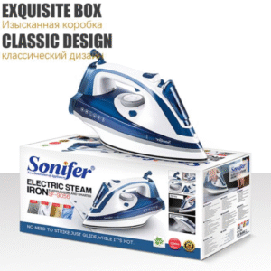 Steam Iron with Precision Tip & Anti-Calc System: