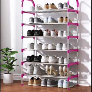 6-Tier Shoe Organizer Rack – Strong & Durable: